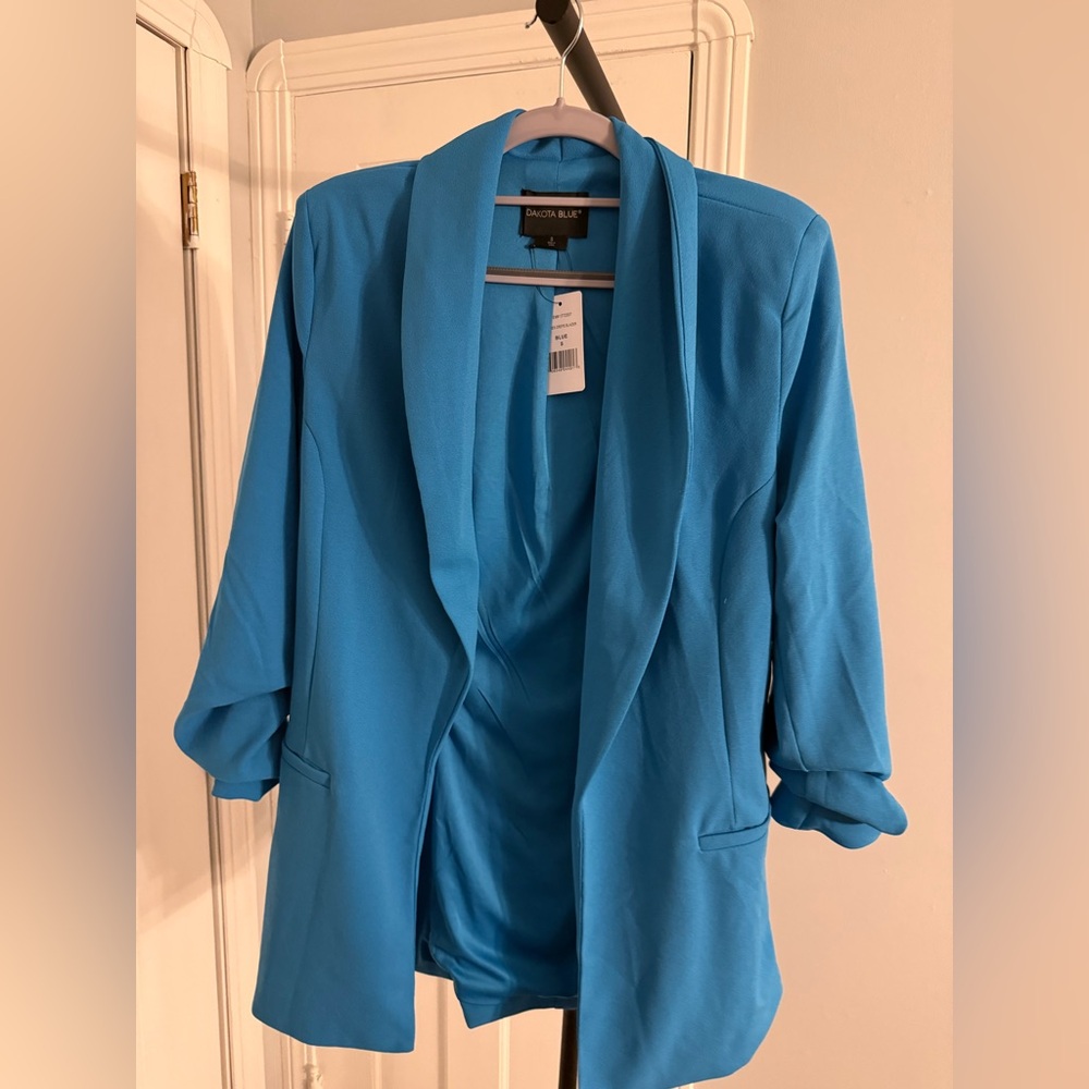 Dakota Blue™ Open-Front Turquoise Blazer NWT